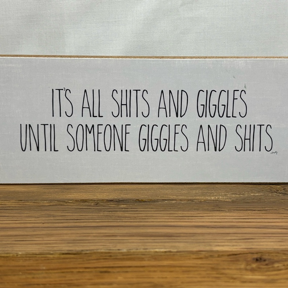 Humorous Wooden Sign